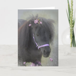 Remerciements Black Pony - Carte de voeux