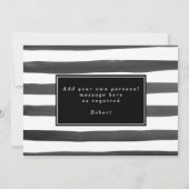 Remerciements blanc noir vous serez ma carte de proposition de (Dos)