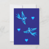 Remerciements Blue Birds Boho Mariage mexicain carte de boîtier (Dos)