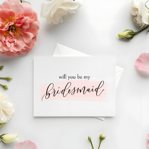 Remerciements Blush Serez-vous ma carte de proposition de demois