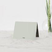 Remerciements Boho Elegant Mariage Botanique Plier Carte de reme (Dos)