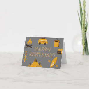 Remerciements Bonne carte d'anniversaire de Camper