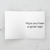 Remerciements Bonne carte de chant d'anniversaire (Intérieur)