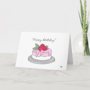 Remerciements Bonne carte de gâteau d'anniversaire 5