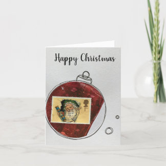 Remerciements Bonne carte de Noël - ornement dessiné à la main 2