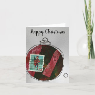 Remerciements Bonne carte de Noël - ornement dessiné à la main 2