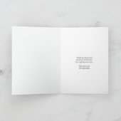 Remerciements Bonne carte de voeux (Intérieur)