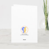 Remerciements Bonne carte de voeux d'anniversaire avec photo (Dos)