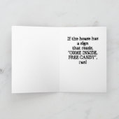 Remerciements Bonne carte de voeux Halloween (Intérieur)