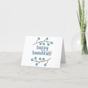 Remerciements Bonne Hanoukka avec Berries Carte de voeux