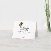 Remerciements Border collie noir font face au carte de (Dos)