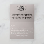 Remerciements Boule Disco | Boho Florals | Carte de remerciement (Intérieur)