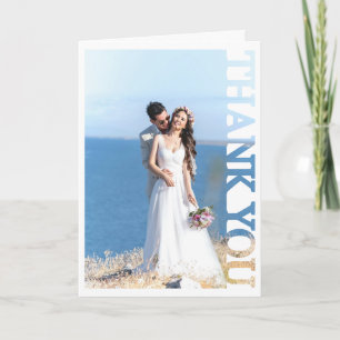 Remerciements Cadre photo personnalisé avec carte de remerciemen