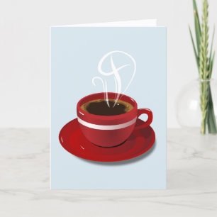 REMERCIEMENTS CAFÉ BLANC TOUTES LES OCCASIONS CARTE DE SALUT