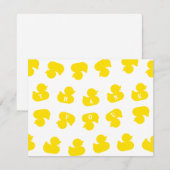 Remerciements Canards en caoutchouc dans un Carte de remerciemen (Devant / Derrière)