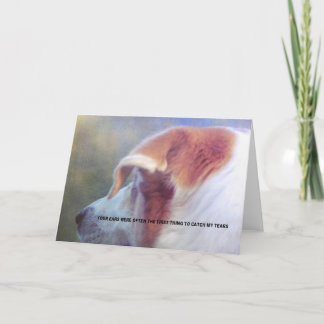 Remerciements CANINE SALVATION Carte de voeux