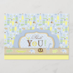 Remerciements Carte 2 du bébé TY de Serengeti