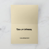 Remerciements Carte à oreilles longues de Jerboa de bande (Intérieur)