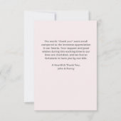 Remerciements Carte à plat de Baby shower Hippo (Dos)