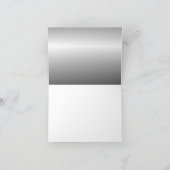 Remerciements Carte argent pour les 25 ans de mariage (Intérieur)