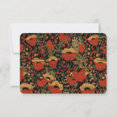 Remerciements Carte Boîtier Rustique De Réception De Mariage (Dos)