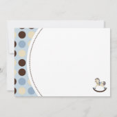 Remerciements Carte C2 du garçon TY de cheval de basculage (Dos)