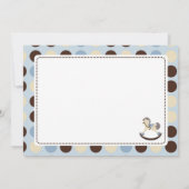 Remerciements Carte C du garçon TY de cheval de basculage (Dos)