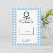 Remerciements Carte cadeau de Noël de l'enseignant d'aquarelle b (Debout devant)