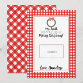 Remerciements Carte cadeau de Noël de l'enseignant de la courge  (Devant / Derrière)