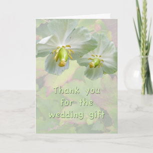 Remerciements Carte cadeau de remerciement de mariage Mayapple