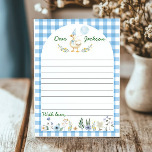 Remerciements Carte Capsule d'Anniversaire de l'Oie Silly