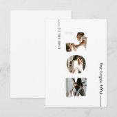 Remerciements Carte Collage photo de la fête des mères pour mama (Devant / Derrière)