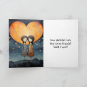 REMERCIEMENTS CARTE D'AMITIÉ DE RECONNAISSANCE (Intérieur)