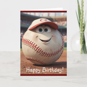 Remerciements Carte d'anniversaire de base-ball