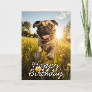 Remerciements Carte d'anniversaire de Carlin personnalisée