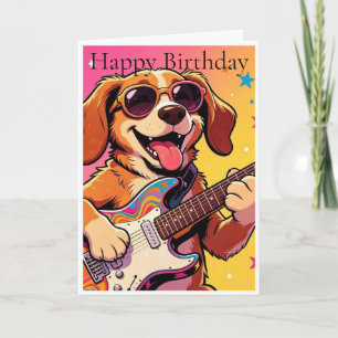 Remerciements Carte d'anniversaire de chien musicale
