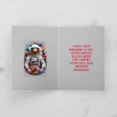 REMERCIEMENTS CARTE D'ANNIVERSAIRE DE COLORBURST ASTRO (Intérieur)