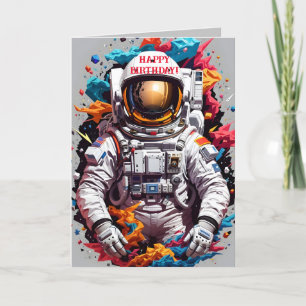 REMERCIEMENTS CARTE D'ANNIVERSAIRE DE COLORBURST ASTRO