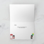 Remerciements Carte d'Anniversaire de enfant du thème du bus de  (Intérieur)