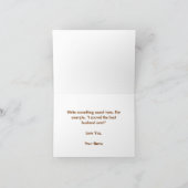 Remerciements Carte d'anniversaire de football (Intérieur)