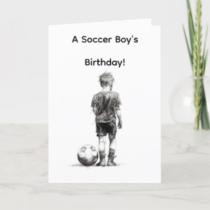 REMERCIEMENTS CARTE D'ANNIVERSAIRE DE GARÇON DE FOOTBALL