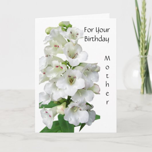 Remerciements Carte d'anniversaire de la mère pliée (Devant)