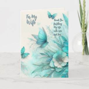 Remerciements Carte d'anniversaire de mariage pour ma femme