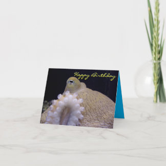 Remerciements Carte d'anniversaire de poulpe