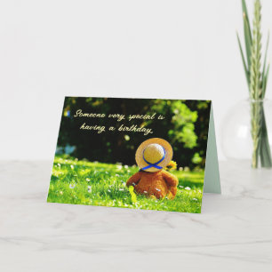 REMERCIEMENTS CARTE D'ANNIVERSAIRE DE TEDDY BEAR