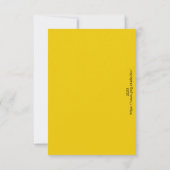 Remerciements Carte d'anniversaire de tournesol (Dos)