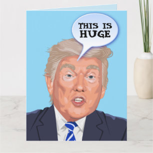 Remerciements Carte d'anniversaire drôle de Donald Trump 