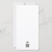 Remerciements Carte d'annonce de naissance avec bébé (Dos)