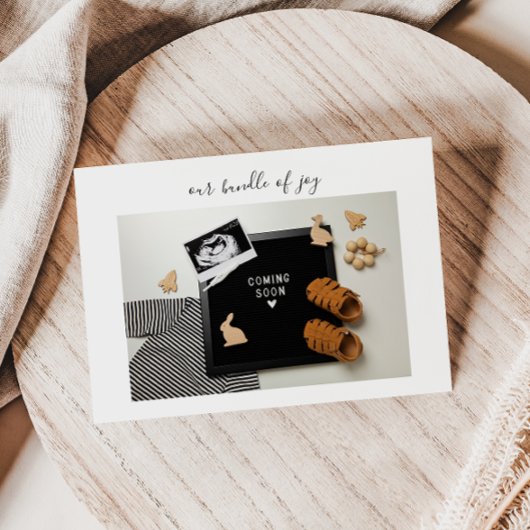 Remerciements Carte d'annonce de naissance Bundle of Joy en call