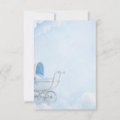 Remerciements carte d'annonce de naissance de bébé garçon (Dos)